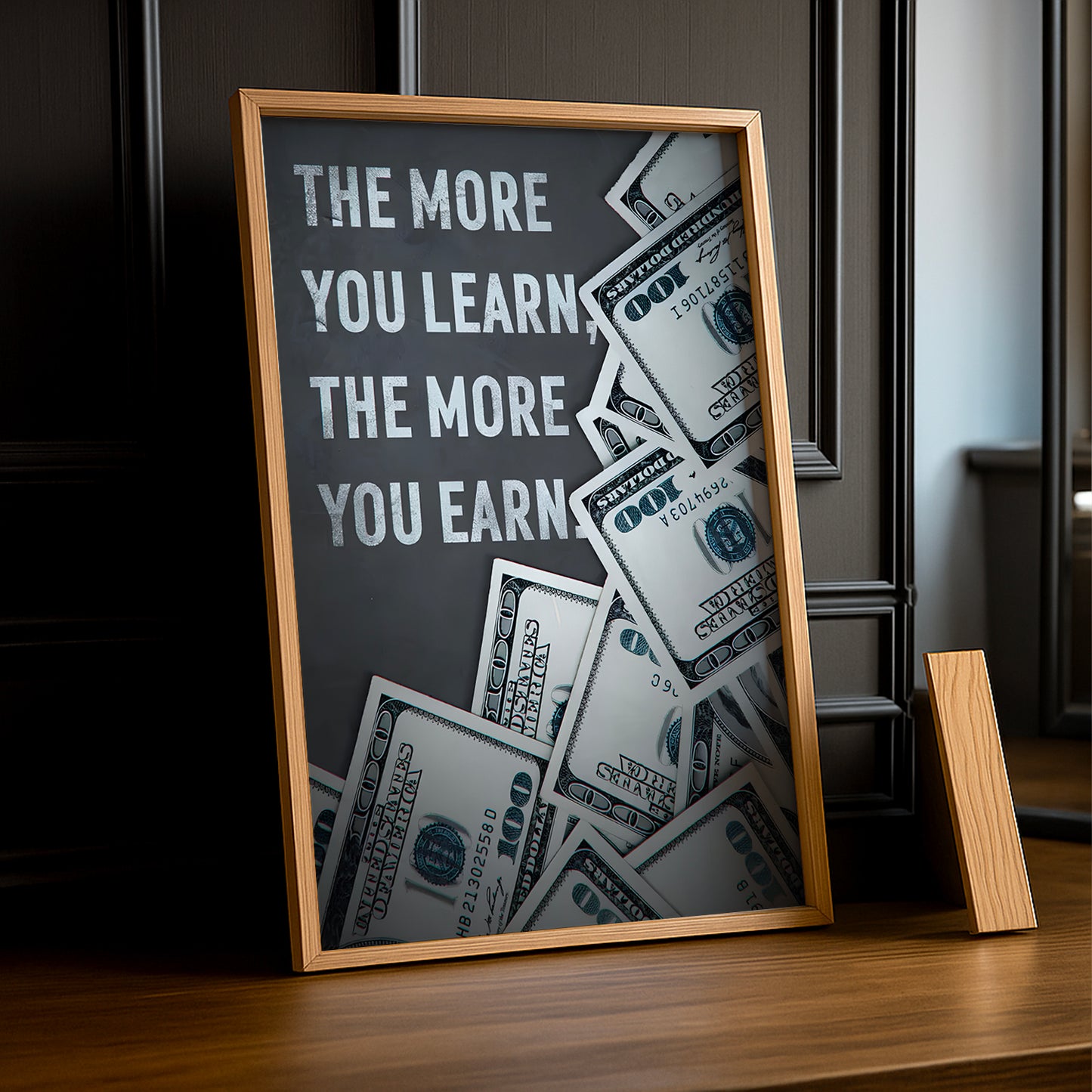 Cadre photo Motivation - The more you learn, the more you earn
