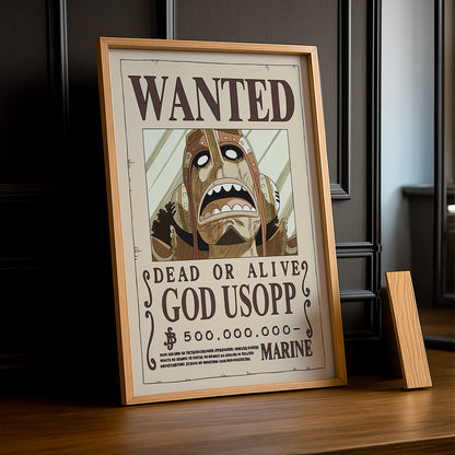 Cadre photo One Piece - Wanted God Usopp