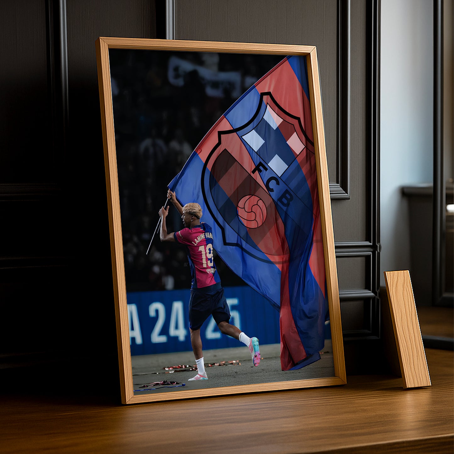 Poster encadrée FC Barcelone - Lamine Yamal FCB