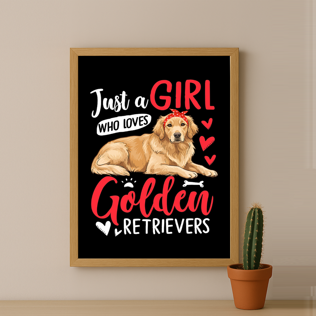 Golden Retrievers - Poster