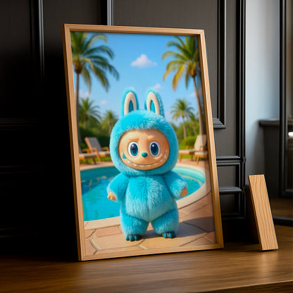 Poster Labubu - Piscine