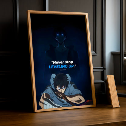Cadre Photo Solo Leveling - Never Stop