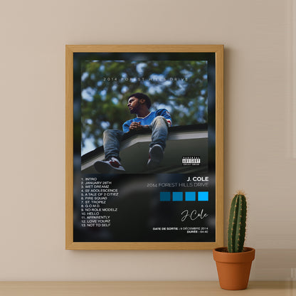 Poster J.Cole - Album 2014 Forest Hills Drive