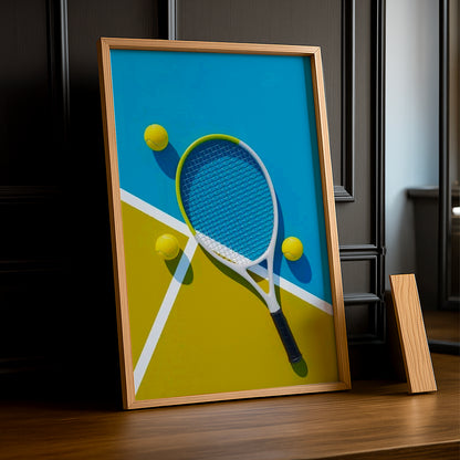 Poster Photo Tennis - Illustration