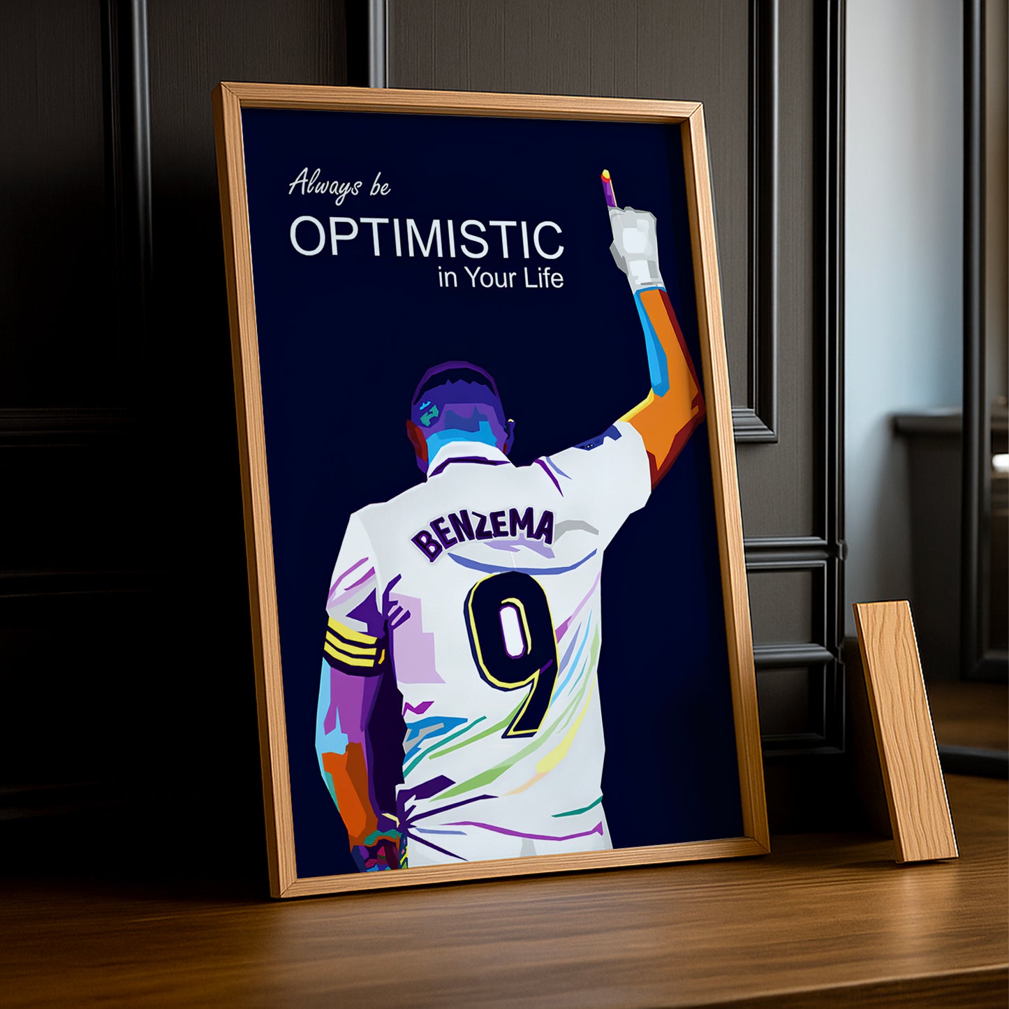 Cadre Photo Karim Benzema Real Madrid – Affiche HD Encadrée Papier Premium