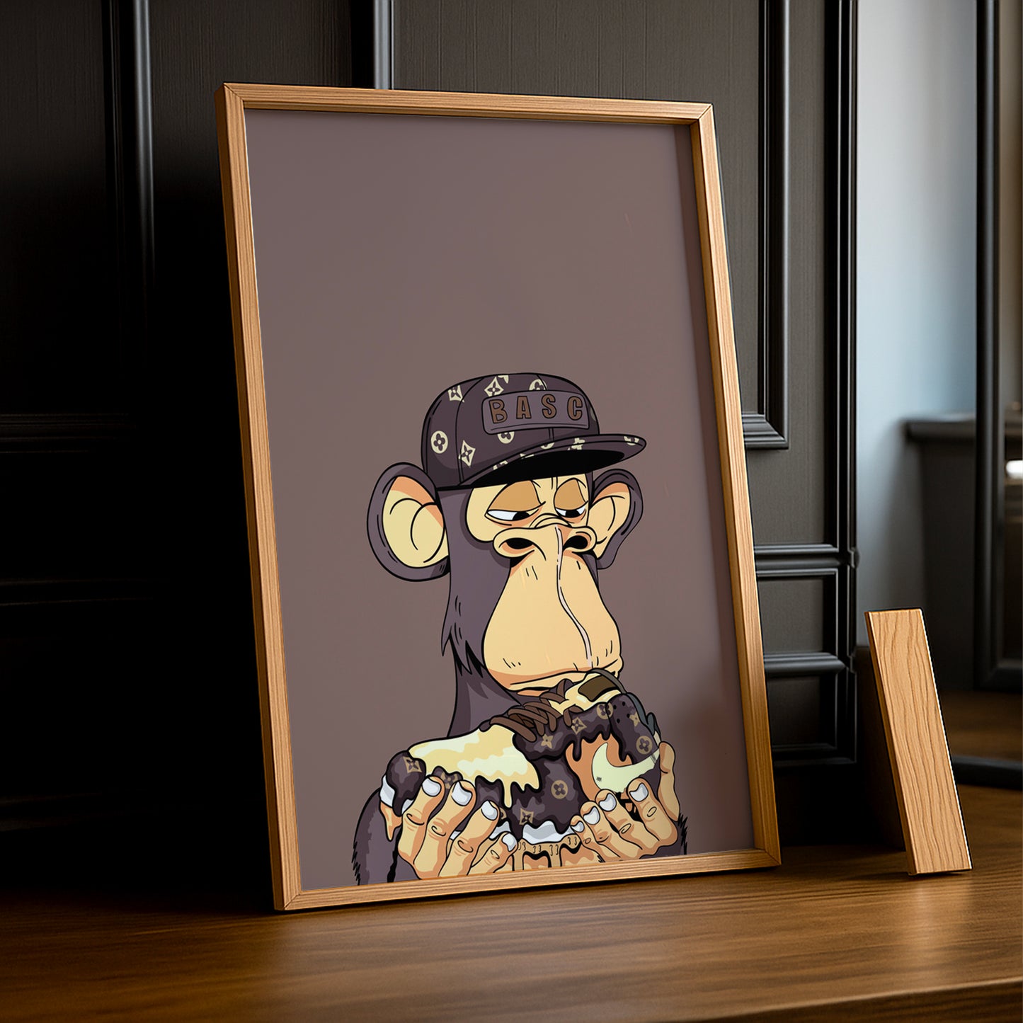 Cadre photo Bayc Ape Nike Air Force 1 x Louis Vuitton