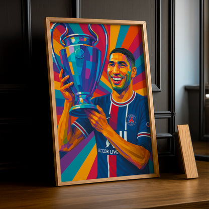 Cadre photo Achraf Hakimi Ligue des champions