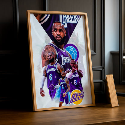 Cadre photo NBA - Lebron James Lakers