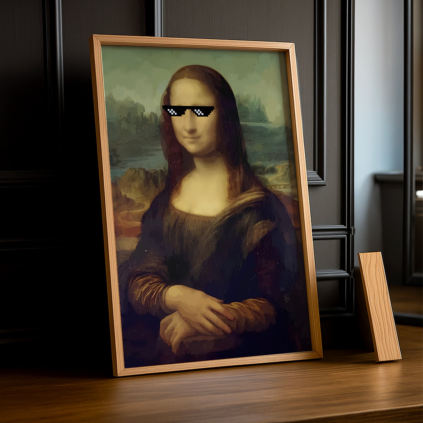 Cadre photo La Joconde Bad Mona Lisa