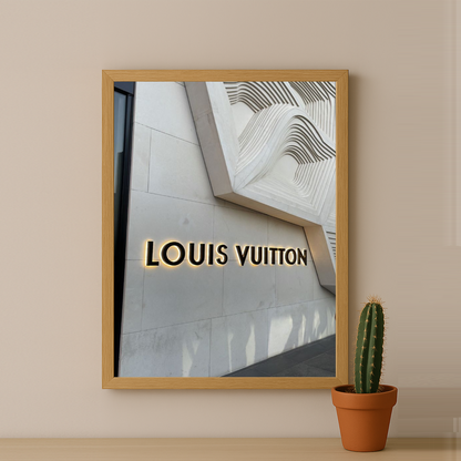 Cadre photo Louis Vuitton devanture