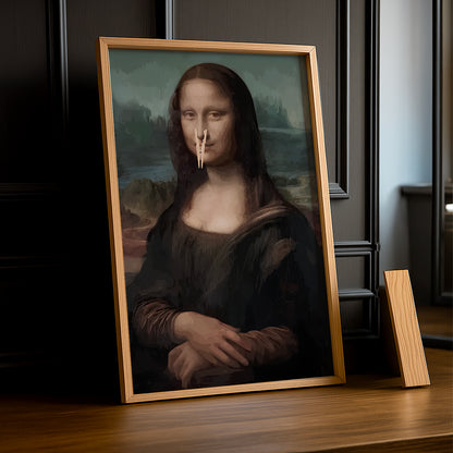 Cadre photo Mona Lisa La Joconde pince à linge