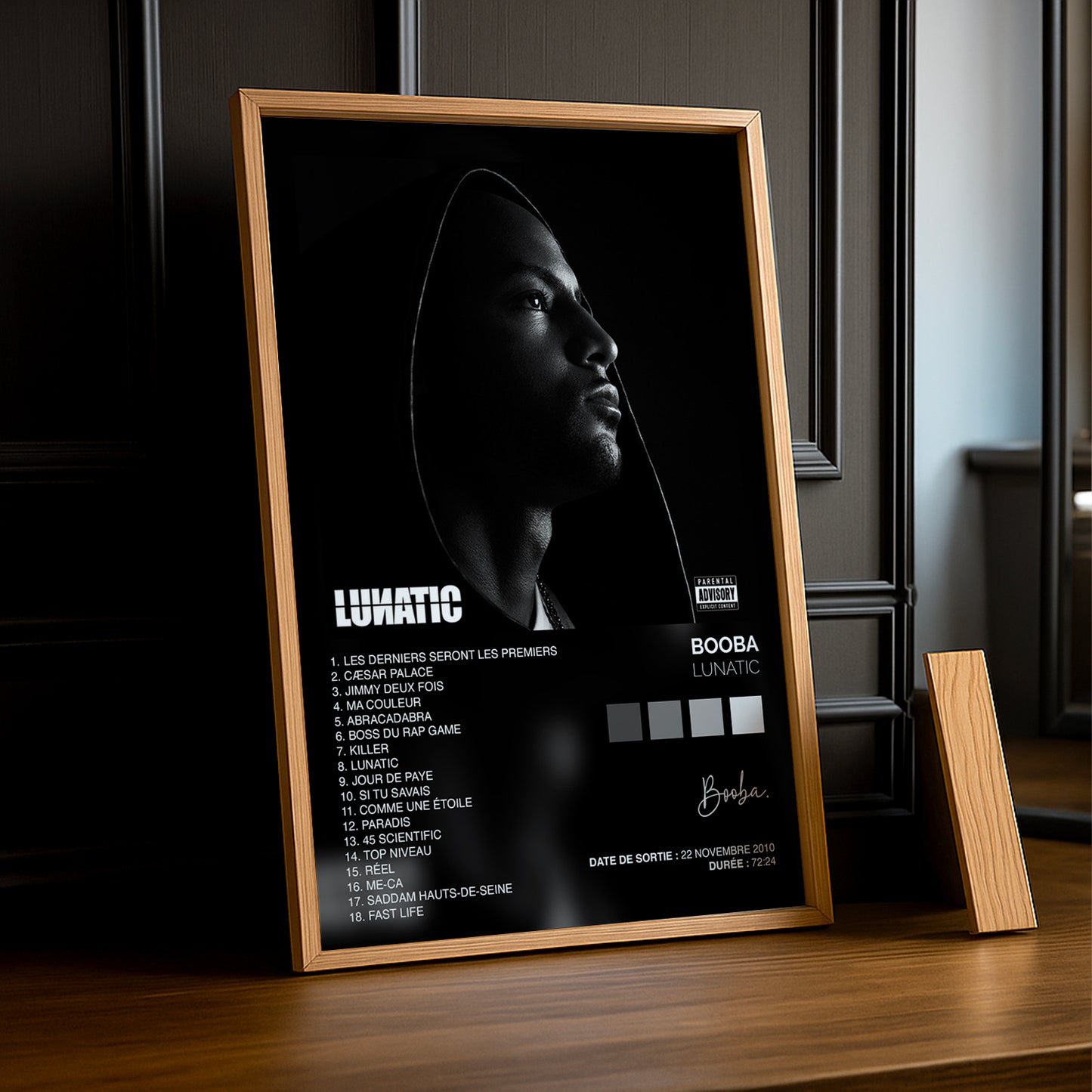Poster - Album Booba Lunatic