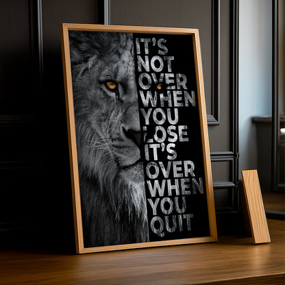 Cadre Photo Motivation - It's Not Over