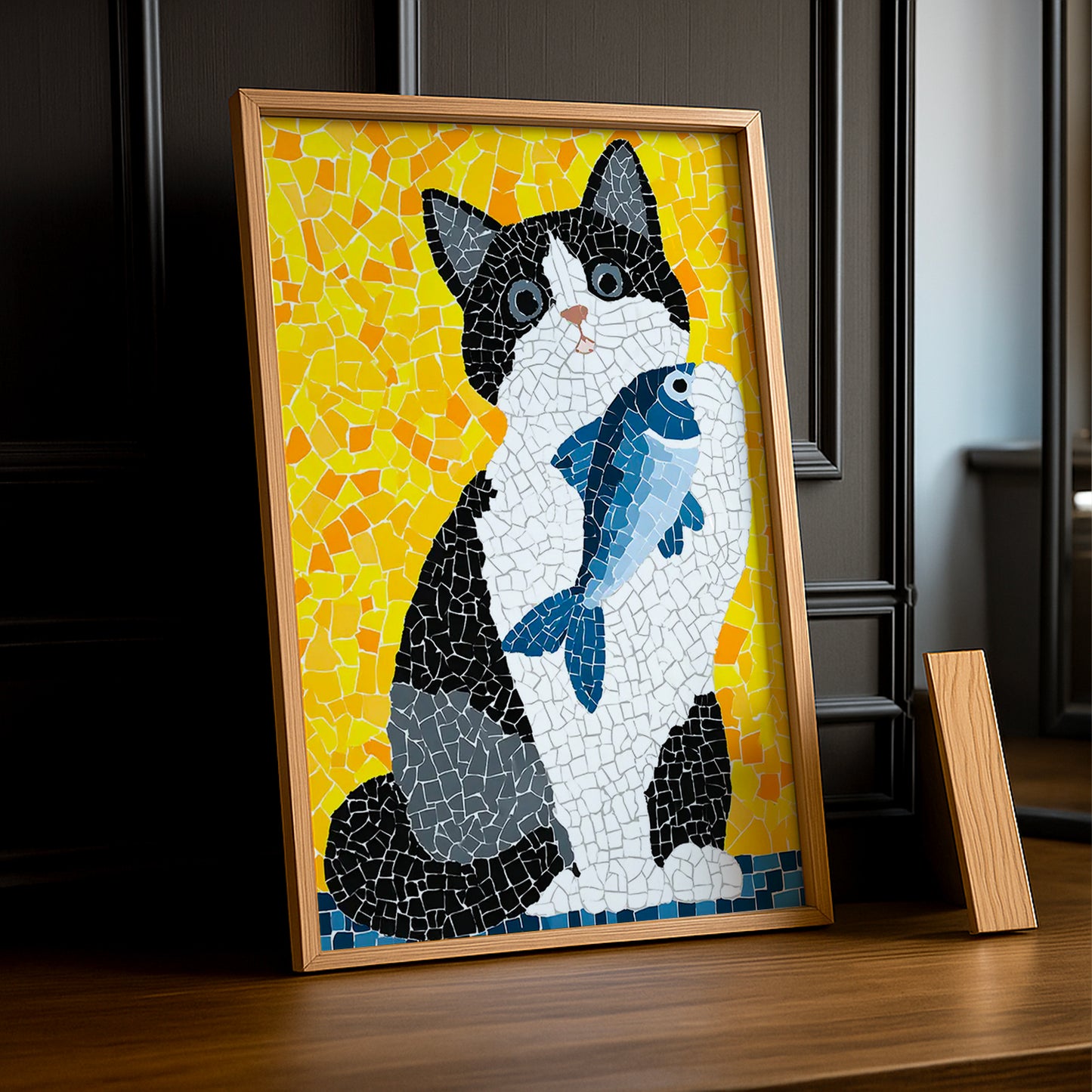 Cadre Photo Chat - Mosaïque