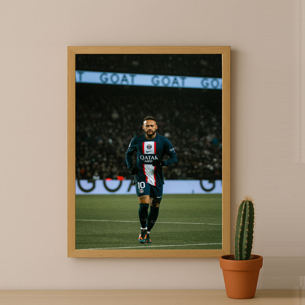 Poster encadrée Paris Saint-Germain - Neymar Junior