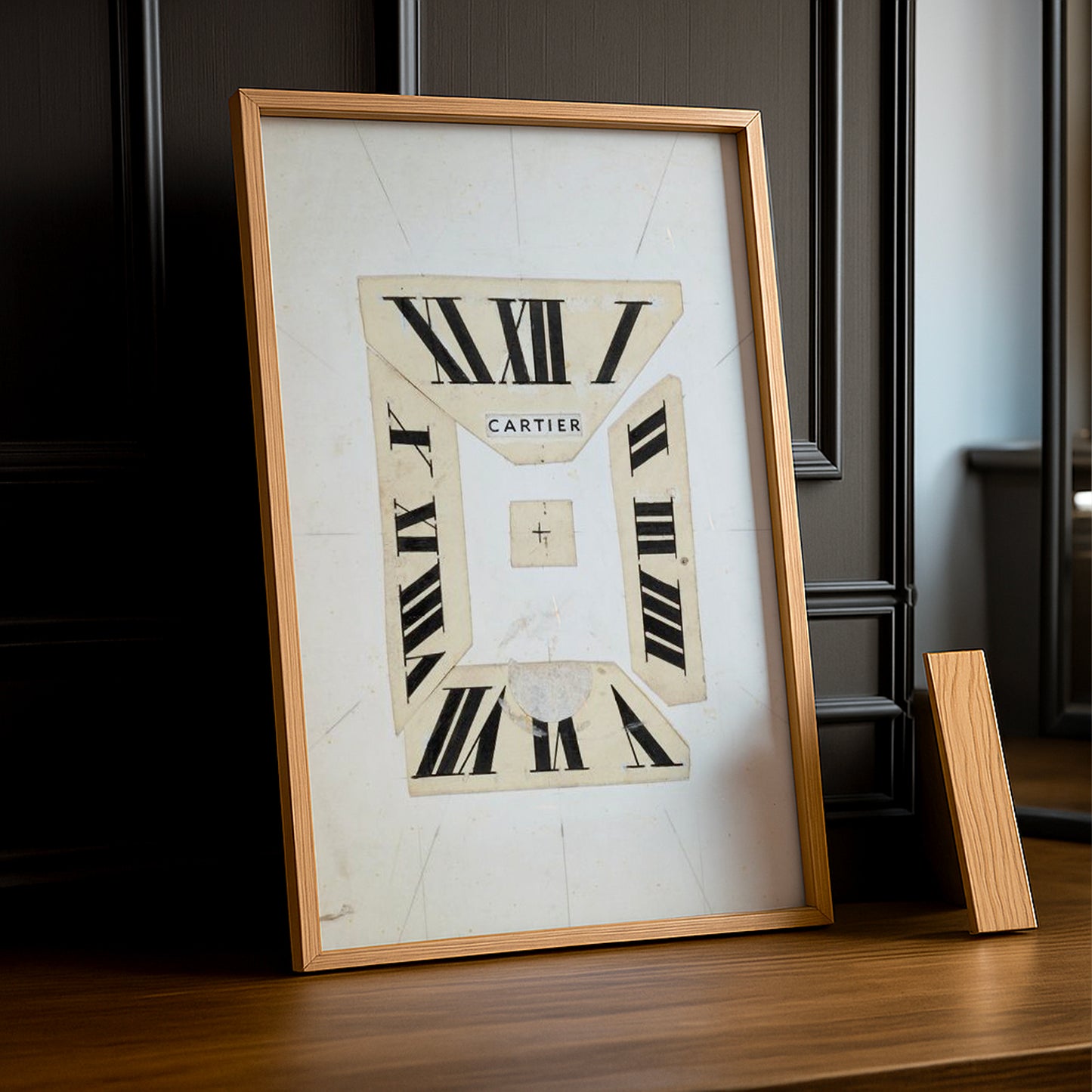 Cadre photo Cartier - Horloge en Papier