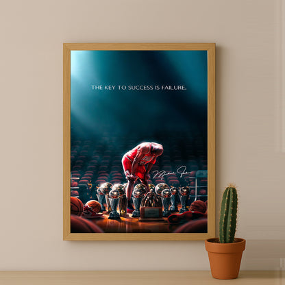 Cadre photo Motivation - Michael Jordan Citation