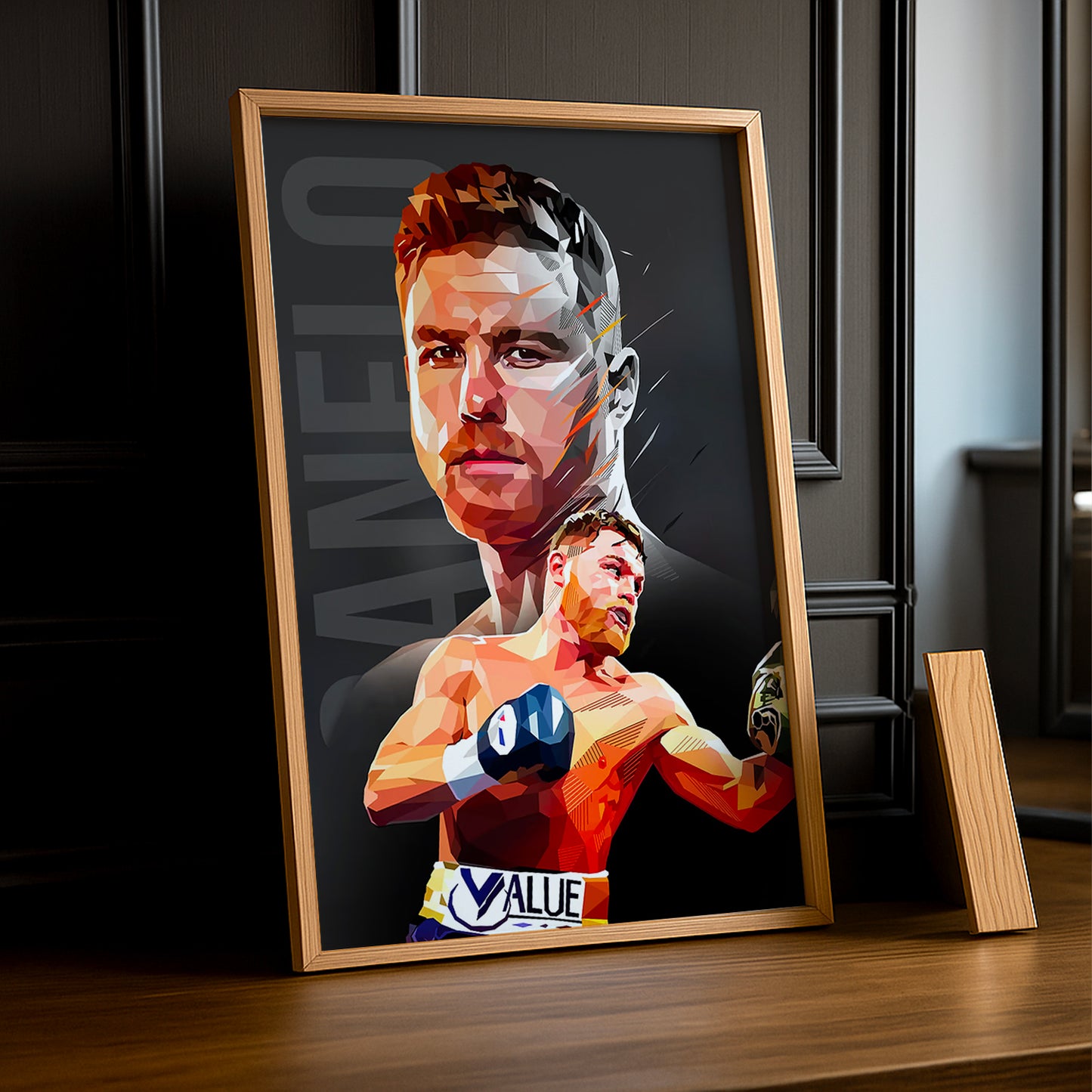 Cadre Photo Boxe - Canelo Álvarez Illustration