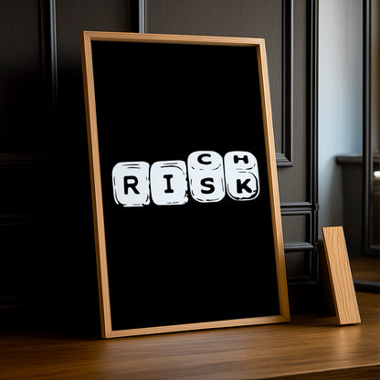 Cadre photo Motivation - Risk, Rich