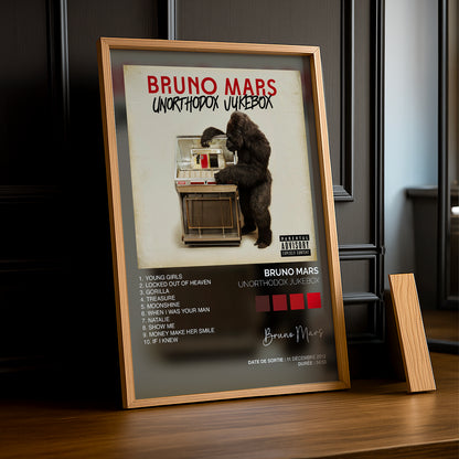 Poster Bruno Mars - Album Unorthodox Jukebox