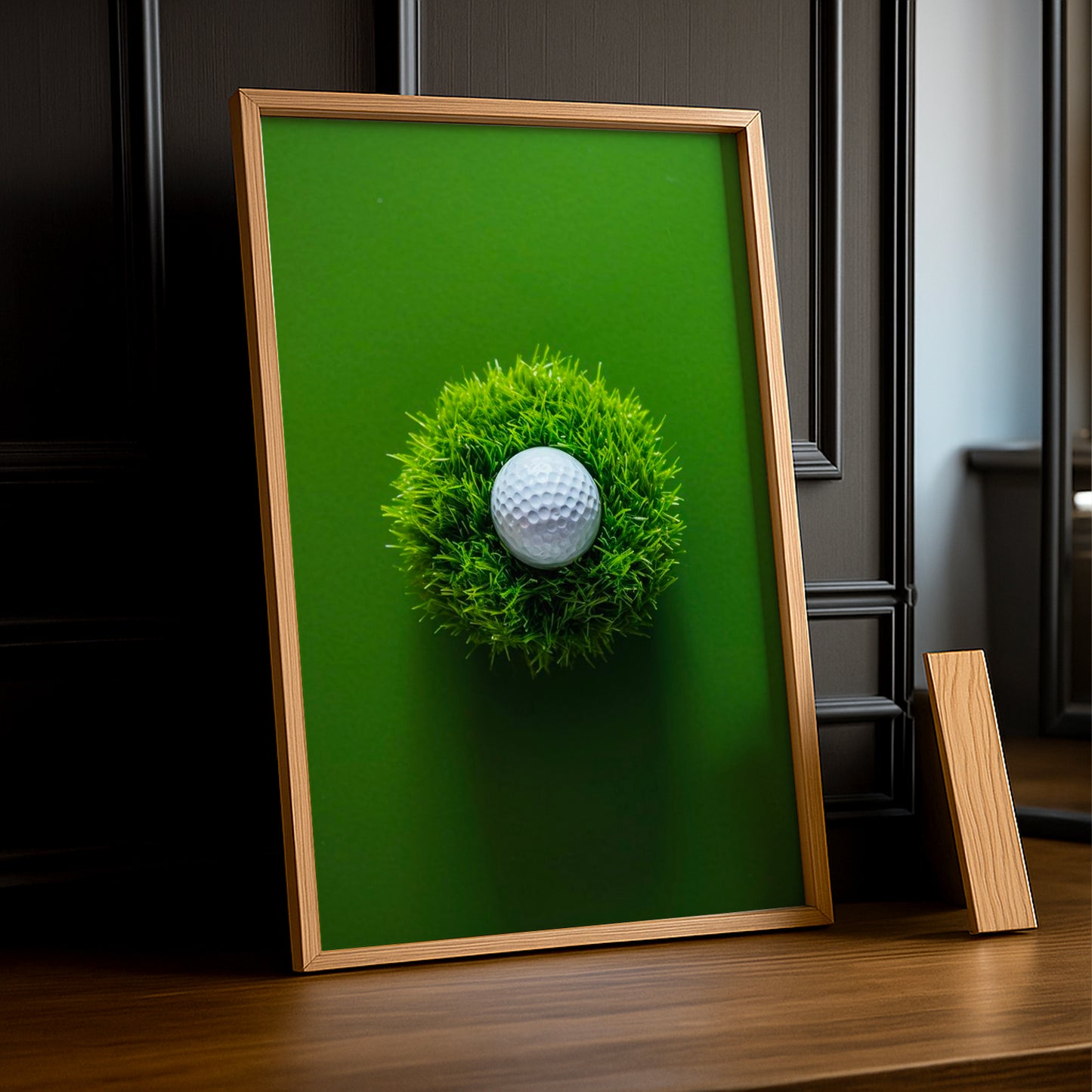 Cadre Photo Golf - Balle sur herbe