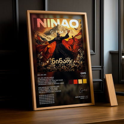 Cadre photo Titre Musicaux - Ninao de Gims