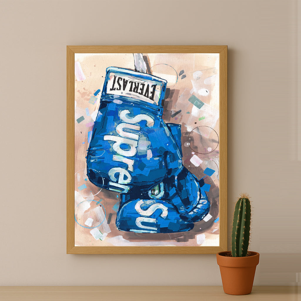 Cadre photo Supreme - Boxing bleu
