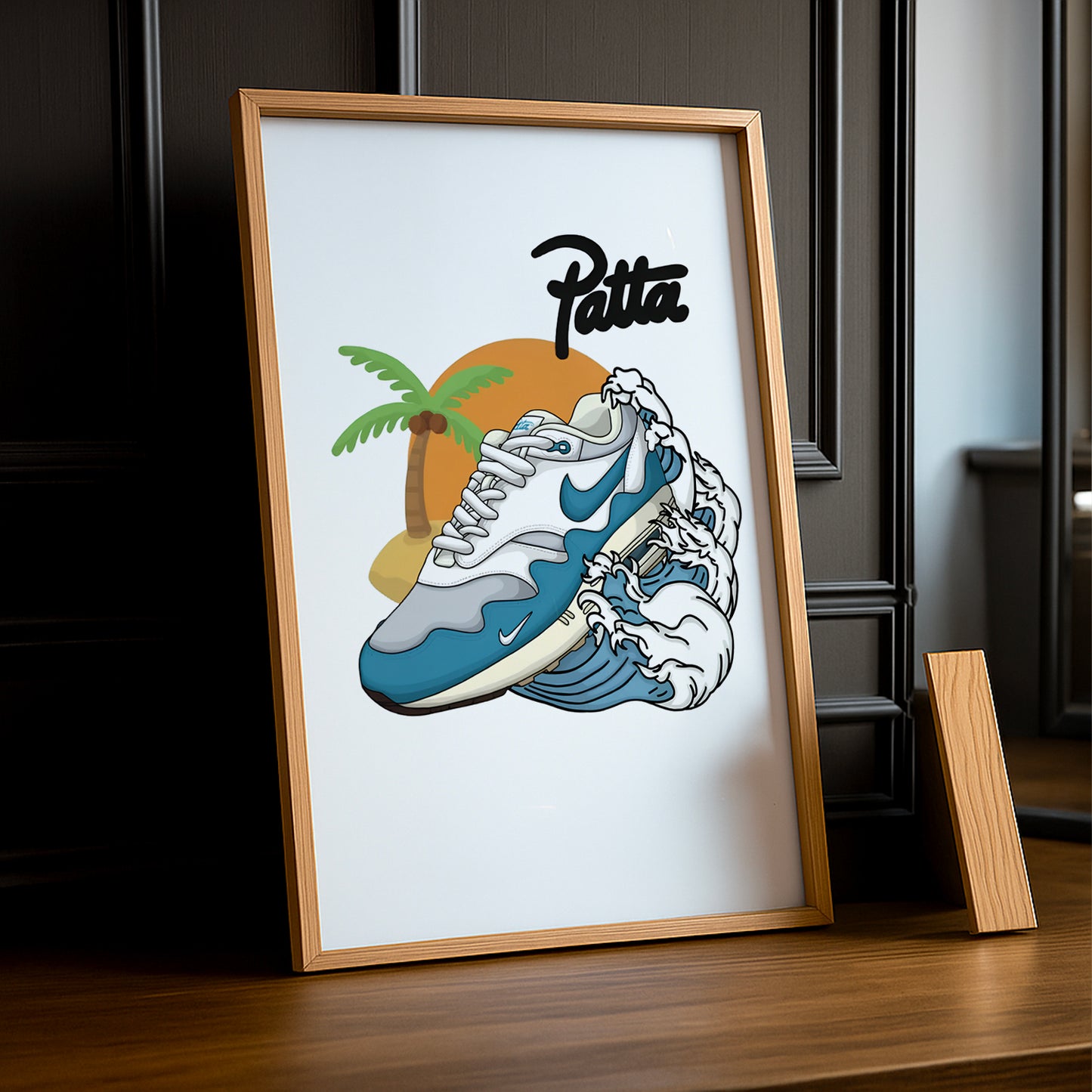 Poster Nike Patta bleu