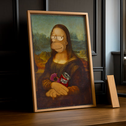 Cadre Photo Mona Lisa - Homer Simpson