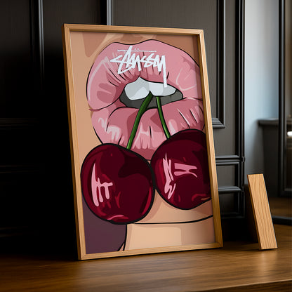 Cadre photo Stussy - Cherry Lips