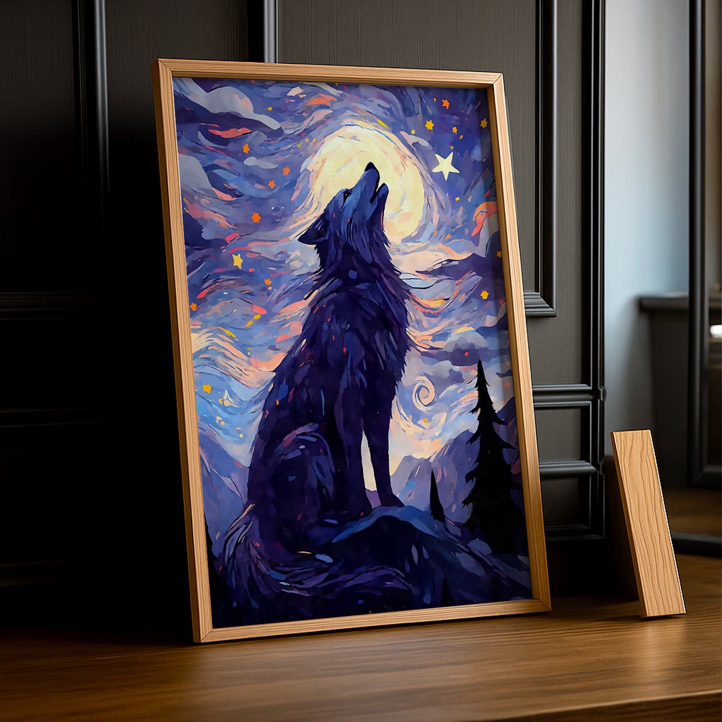 Cadre Photo Chien - Loup