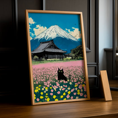 Cadre Photo Chat - Champs