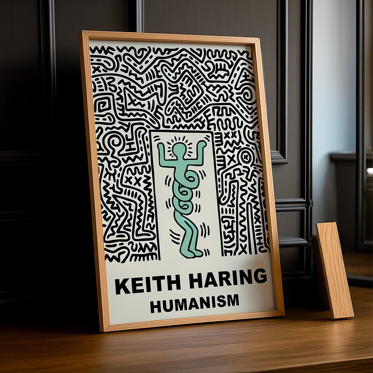 Cadre Photo Keith Haring - Humanism