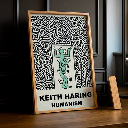 Cadre Photo Keith Haring - Humanism