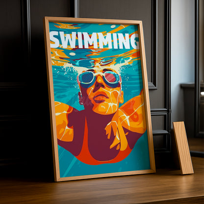 Cadre Photo Natation - Swimming