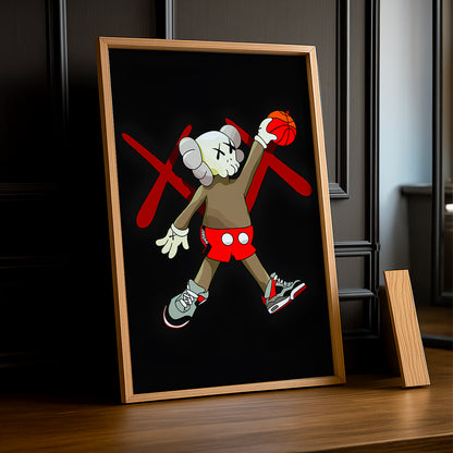 Cadre photo Kaws Basketball