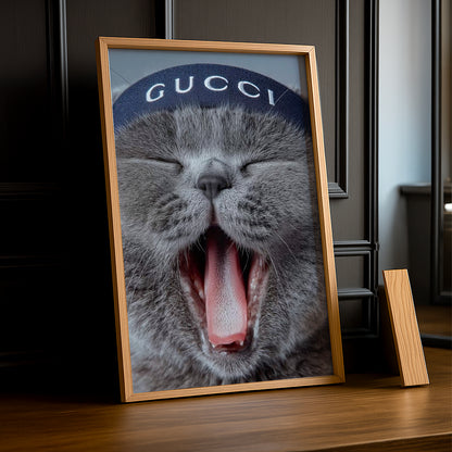 Cadre Photo Gucci - Chat Bandeau
