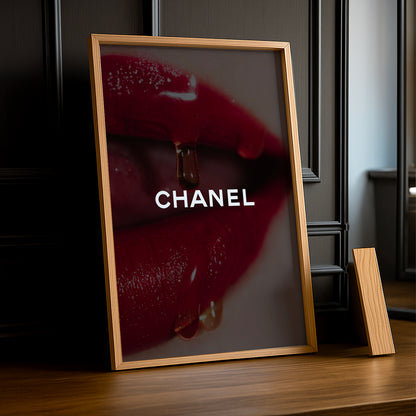 Poster Photo Chanel - Aesthetic Lips