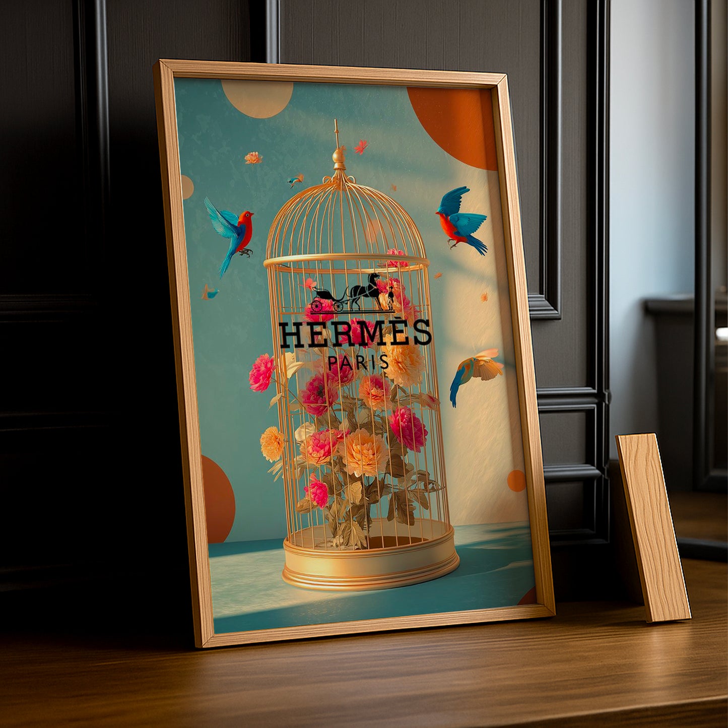 Cadre photo Hermès - Cage d'Oiseau