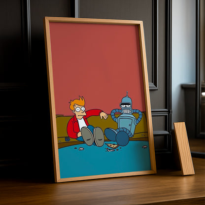 Cadre Photo Futurama - Bender x Philip