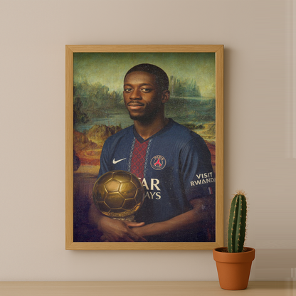 Poster Ousmane Dembélé Ballon d'Or 2025
