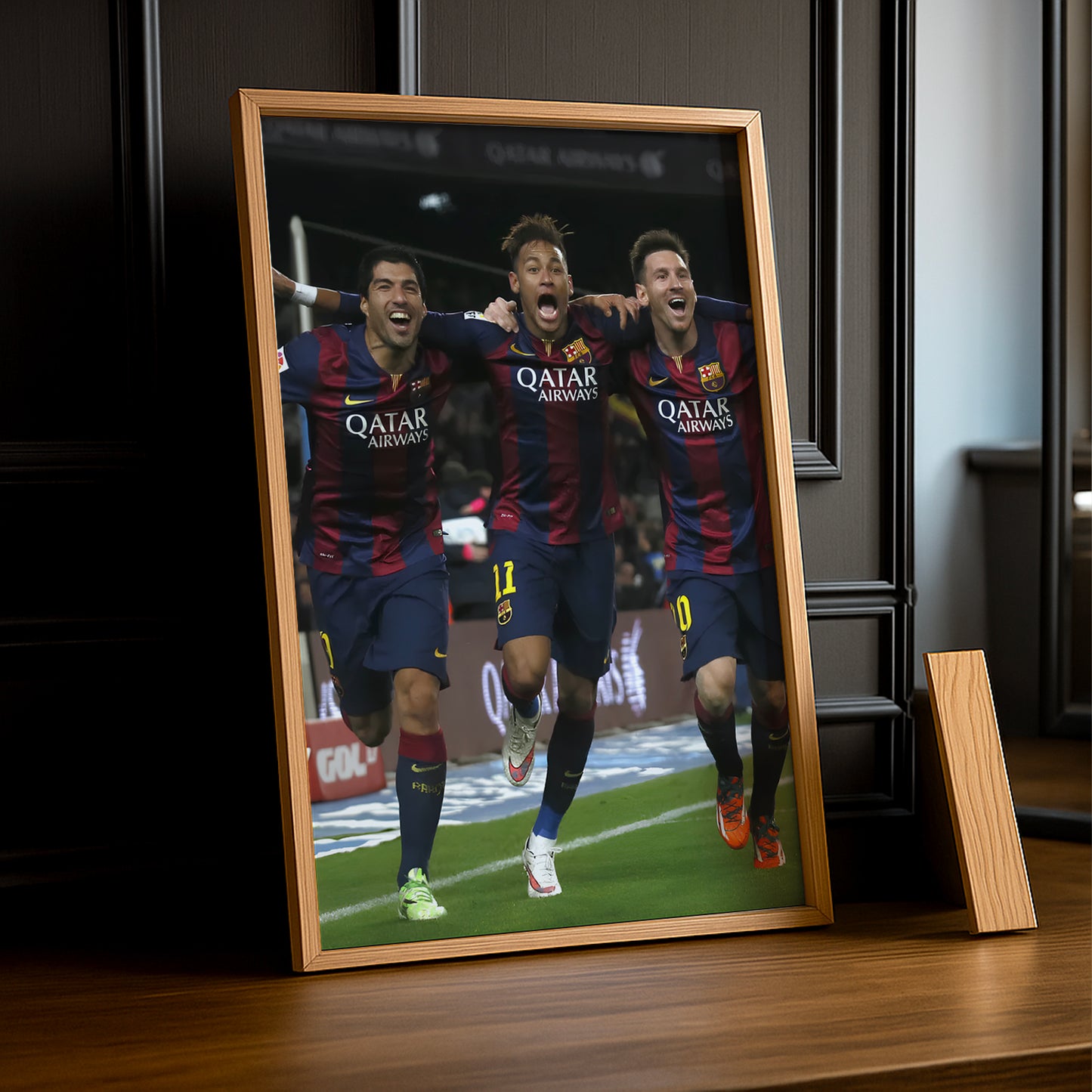 Cadre photo Messi, Suarez, Neymar (MSN)