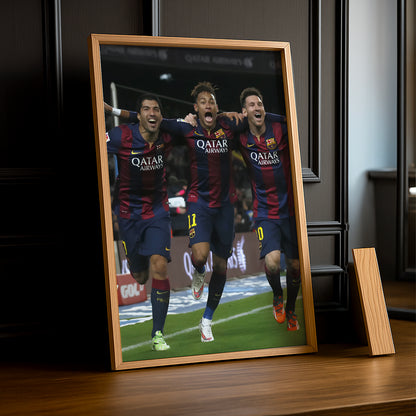 Cadre photo Messi, Suarez, Neymar (MSN)