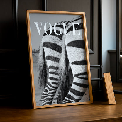 Poster Photo Vogue - Zèbre