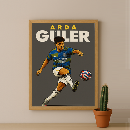 Cadre Photo Arda Güler Real Madrid – Affiche HD Encadrée Papier Premium