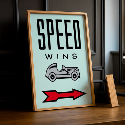 Speed Wins Monopoly - Cadre photo