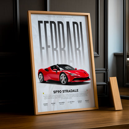 Cadre photo Ferrari SF90 Stradale