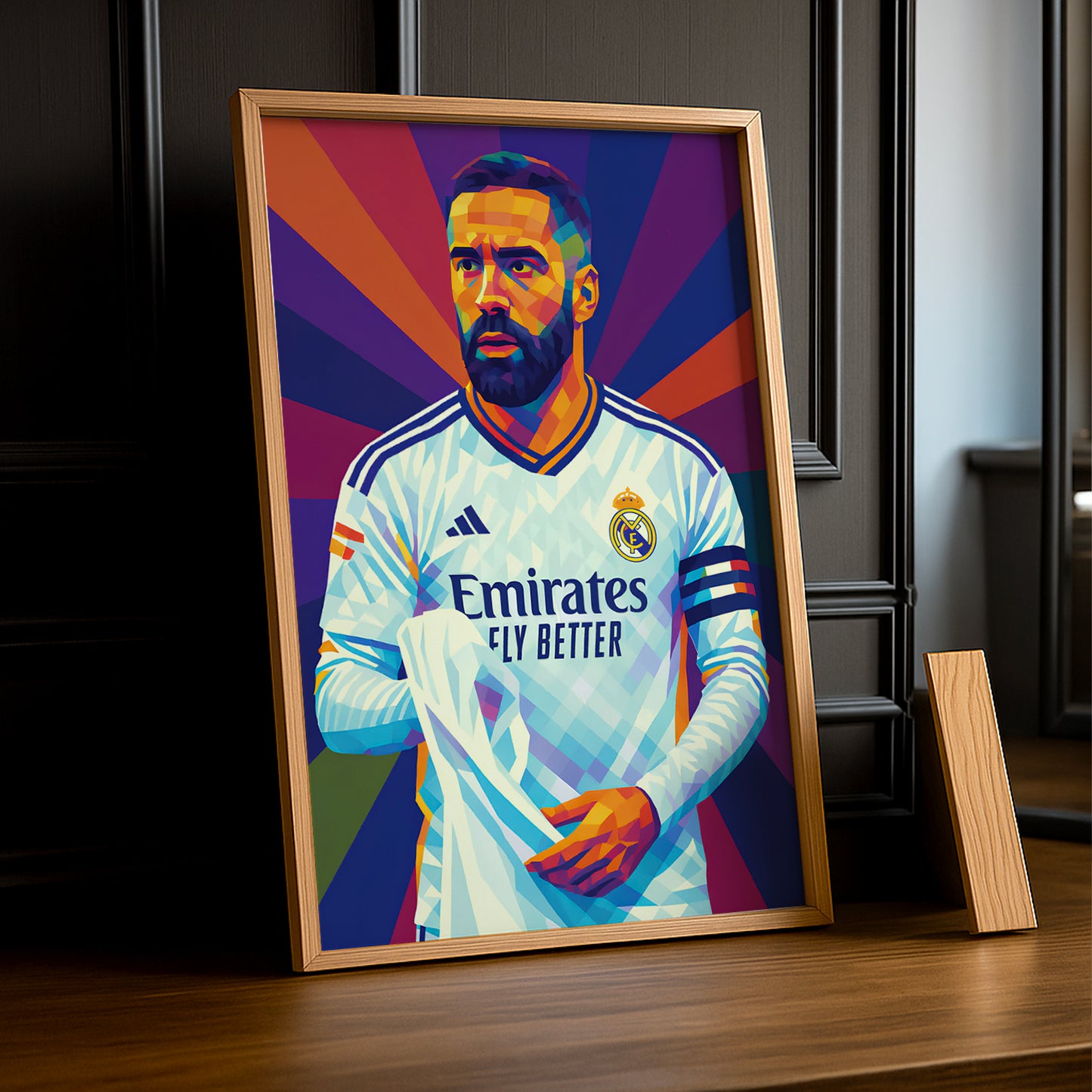 Cadre Photo Carvajal Real Madrid – Affiche HD Encadrée Papier Premium