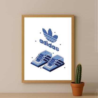 Cadre photo Adidas - Pixel Sneakers