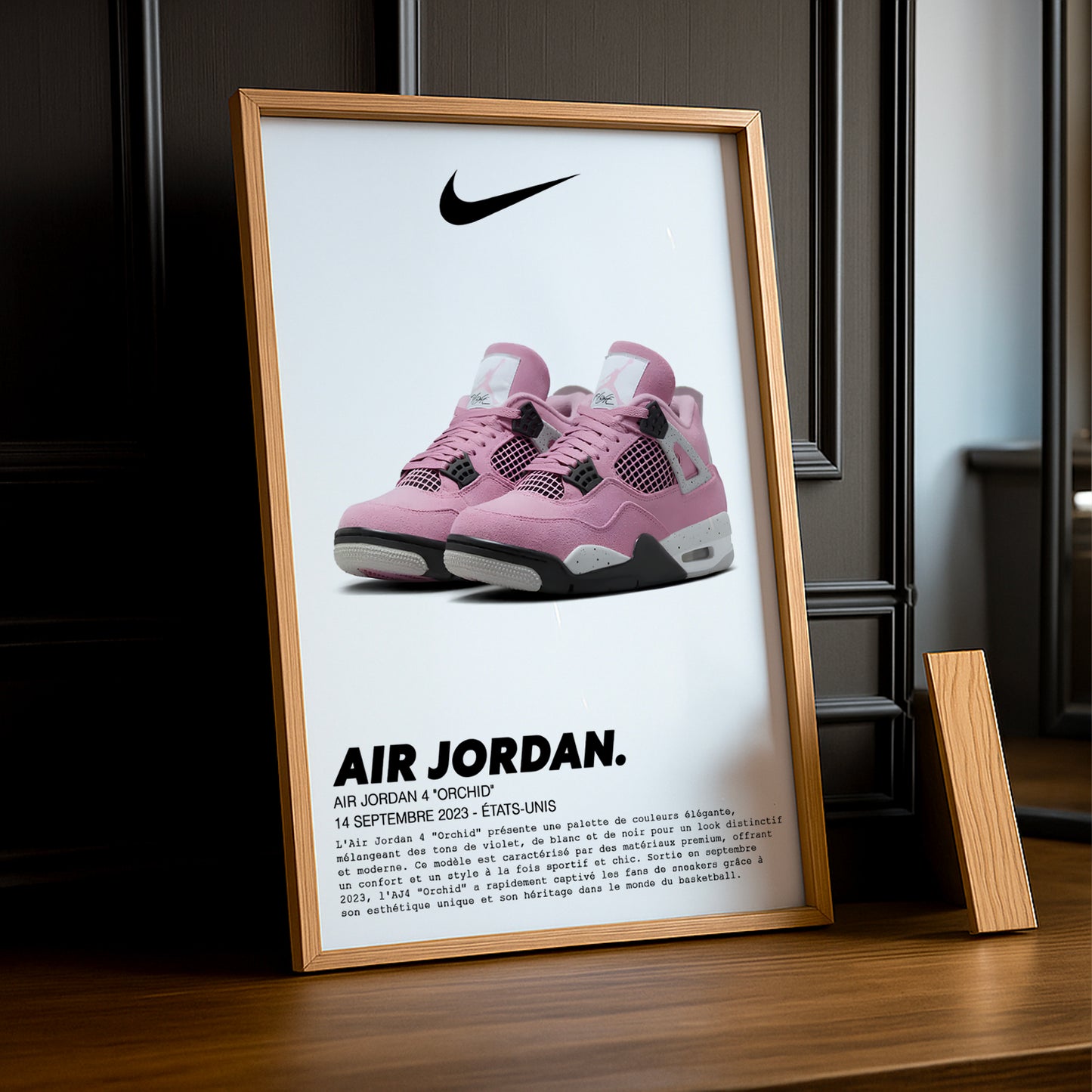 Air Jordan 4 Orchideen-Fotorahmen 